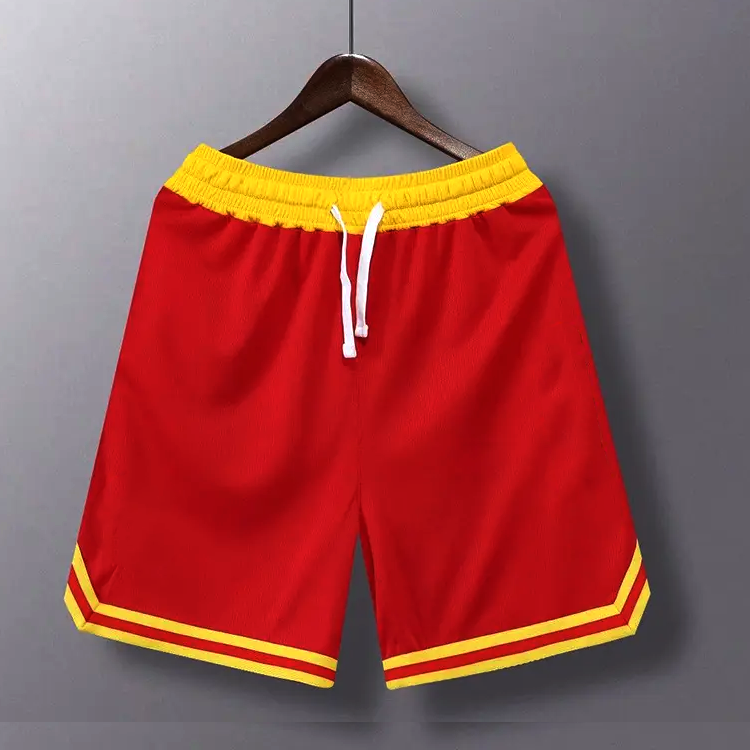 Hestic Sports Wear High Quality Custom Made Basketball Shorts For Mens Cropped Fit Polyester Plain Sublimation Shorts For Mens